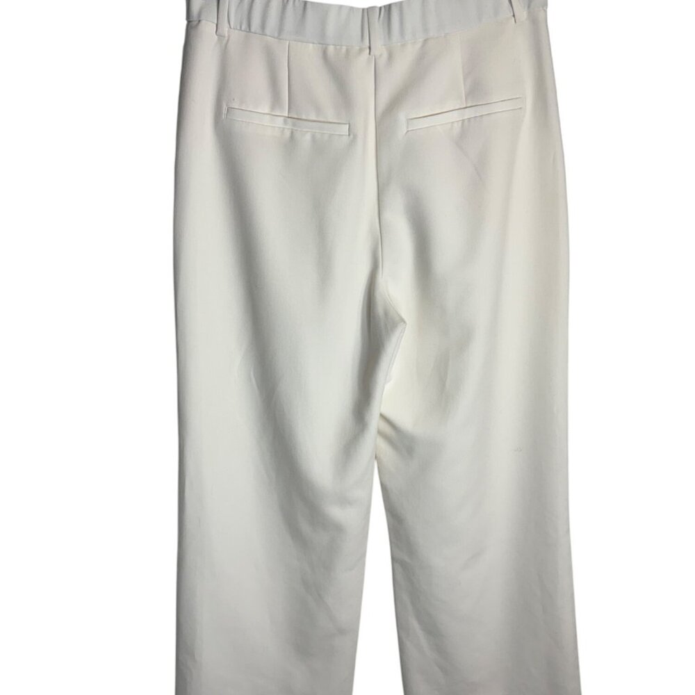 Abercrombie & Fitch A&F Sloane Low Rise Tailored Wide Leg Pant Cream-sz 31 - Picture 10 of 12